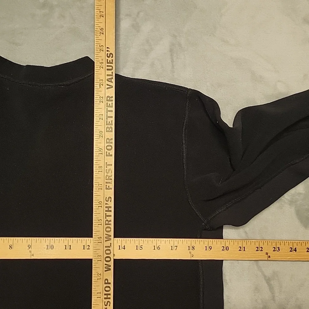 The North Face Pullover Mens Medium Black Quarter Zip Fleece Jacket Hiking Trail